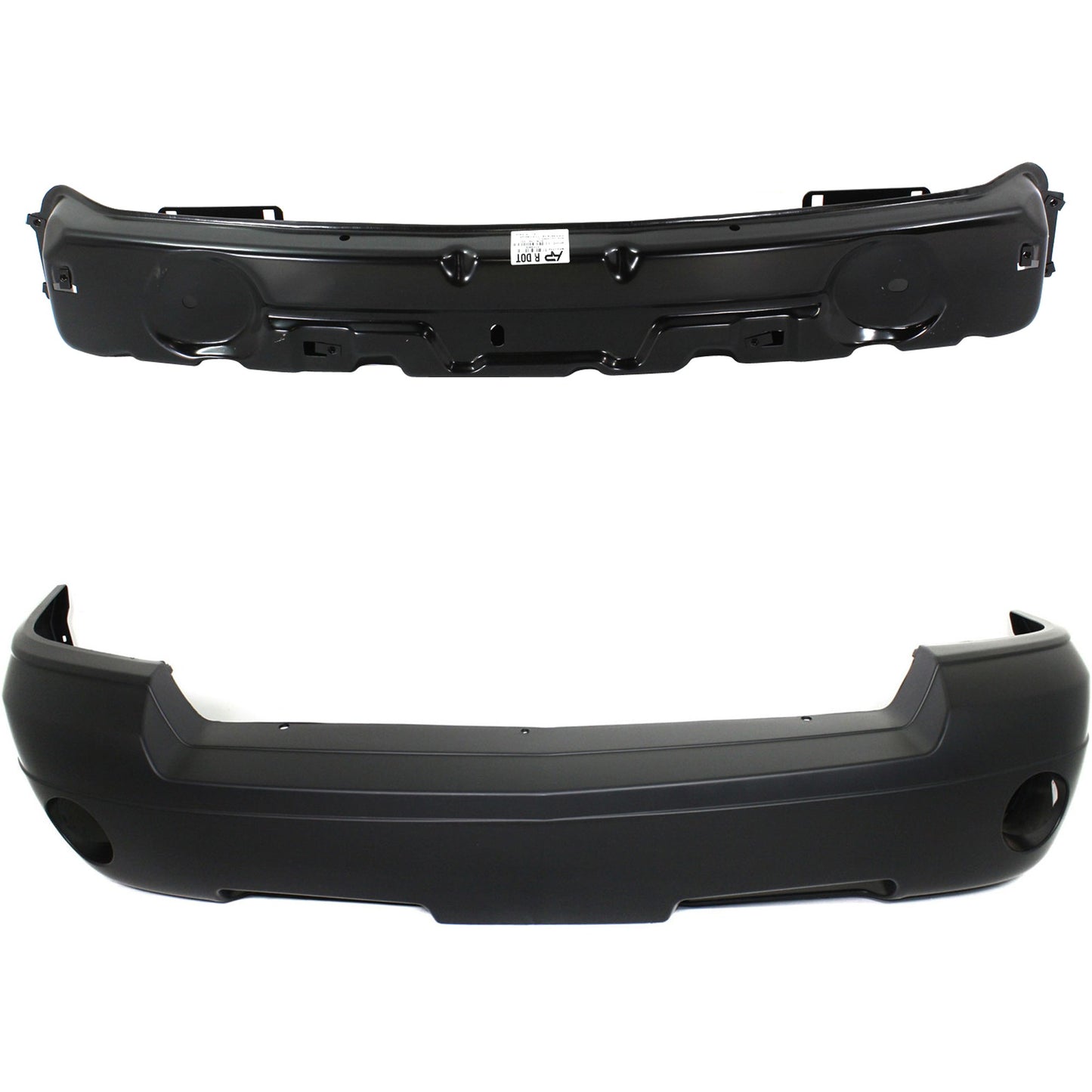 2-Piece Kit Front Bumper Reinforcement, Steel, includes (1) Bumper Cover and (1) Bumper Reinforcement