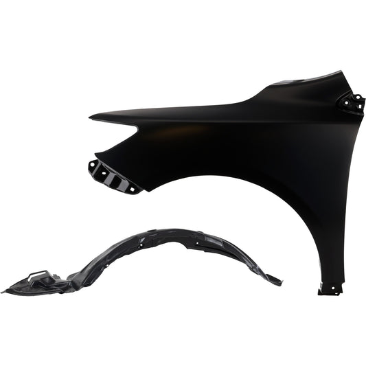 2-Piece Kit Front, Driver Side Fender, Japan Built Vehicle, Includes (1) Fender and (1) Fender Liner