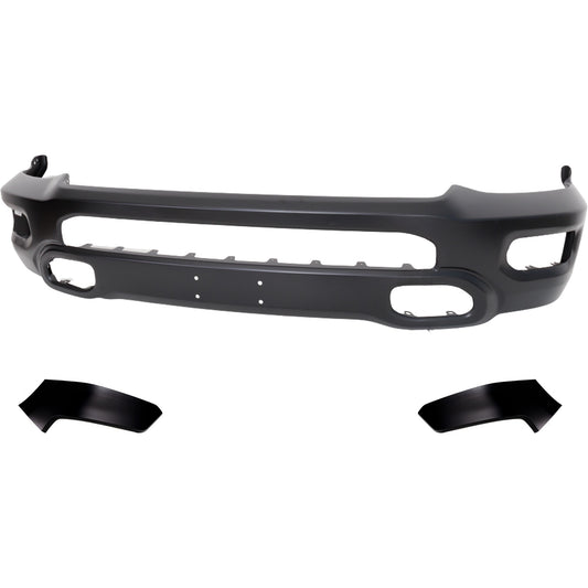 3-Piece Kit Front Bumper Primed, (2) Bumper End and (1) Bumper