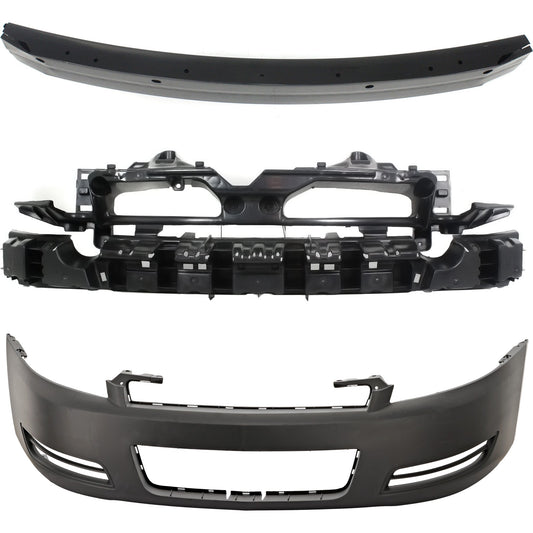 3-Piece Kit Front Bumper Absorber, (1) Bumper Absorber, (1) Bumper Cover and (1) Bumper Reinforcement