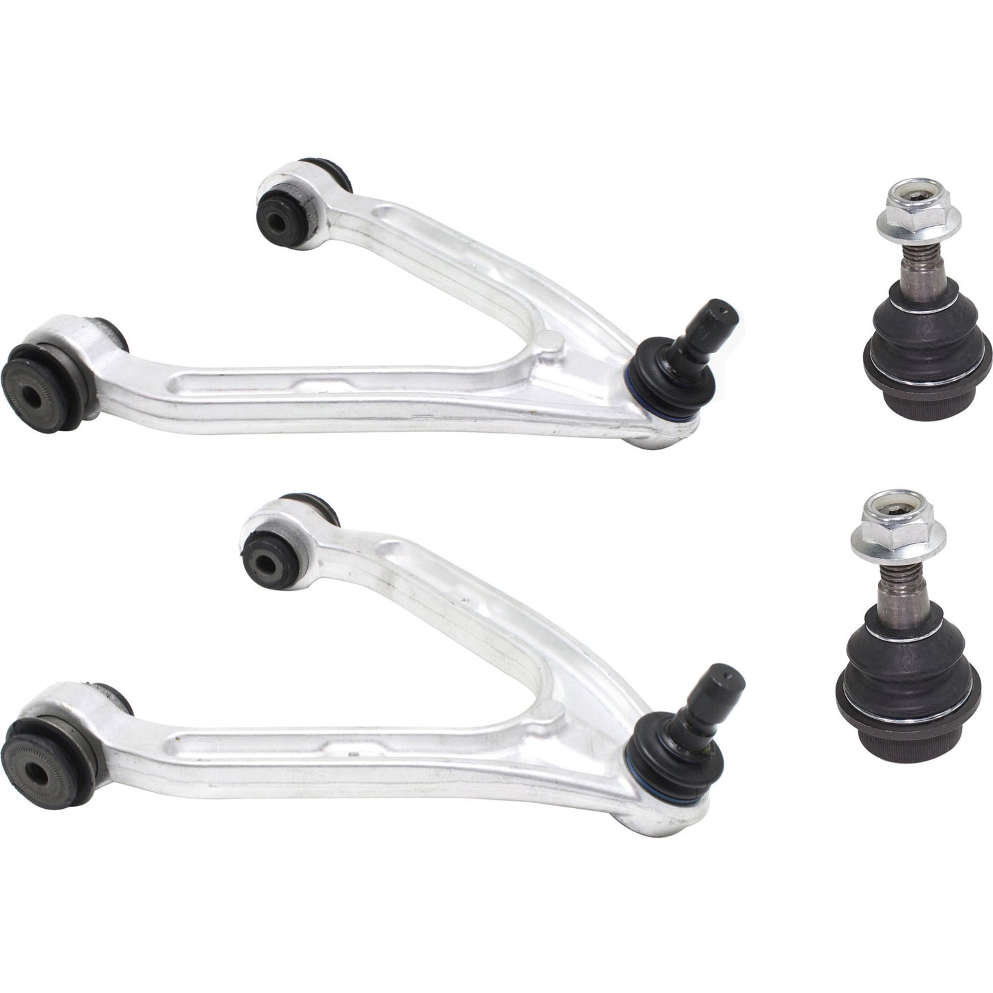 4-Piece Kit Front, Driver and Passenger Side, Upper Control Arm Kit, Includes (2) Control Arm and (2) Ball Joint