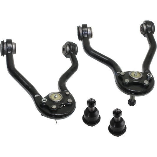 4-Piece Kit Front, Driver and Passenger Side, Upper Control Arm Kit, Includes (2) Control Arm and (2) Ball Joint