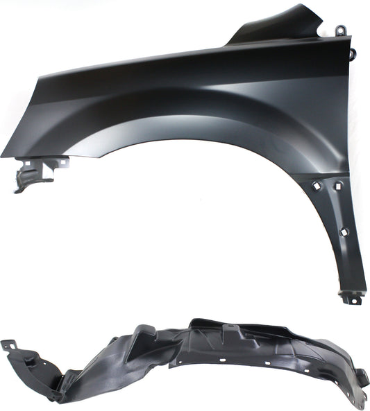2-Piece Kit, Front, Driver Side Fender, Includes (1) Fender and (1) Fender Liner