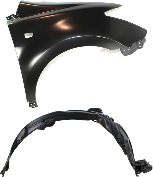 2-Piece Kit, Front, Passenger Side Fender, Includes (1) Fender and (1) Fender Liner