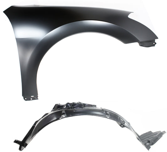 2-Piece Kit, Front, Passenger Side Fender, Includes (1) Fender and (1) Fender Liner