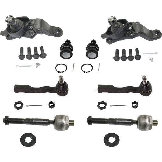8-Piece Kit Front, Driver and Passenger Side Suspension Kit, Includes (4) Ball Joint and (4) Tie Rod End
