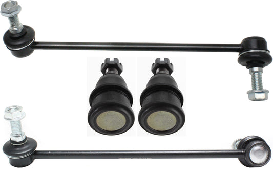4-Piece Kit Front, Driver and Passenger Side Suspension Kit, Includes (2) Ball Joint and (2) Sway Bar Link