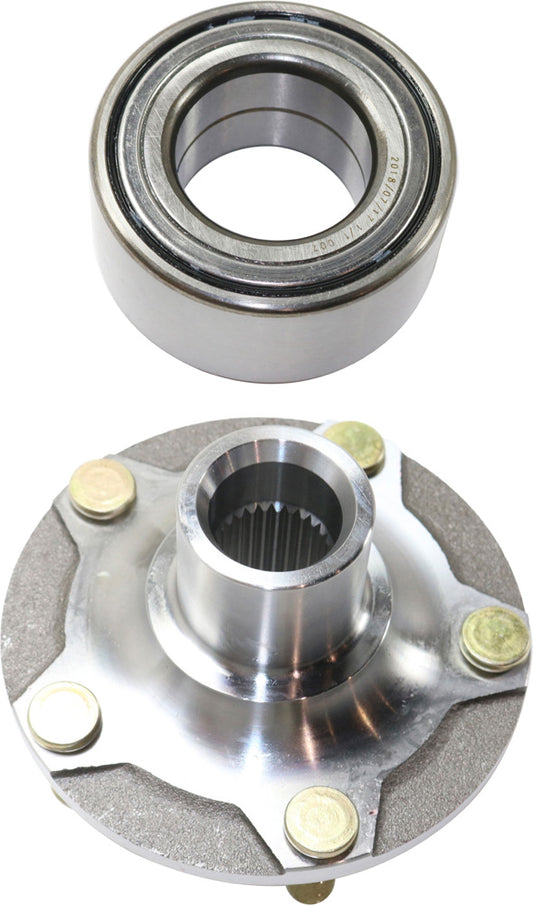 2-Piece Kit Front Wheel Hub, 5 Lugs, With Bearing,, 2.0L, 4Cyl, Includes (1) Wheel Hub and (1) Wheel Bearing