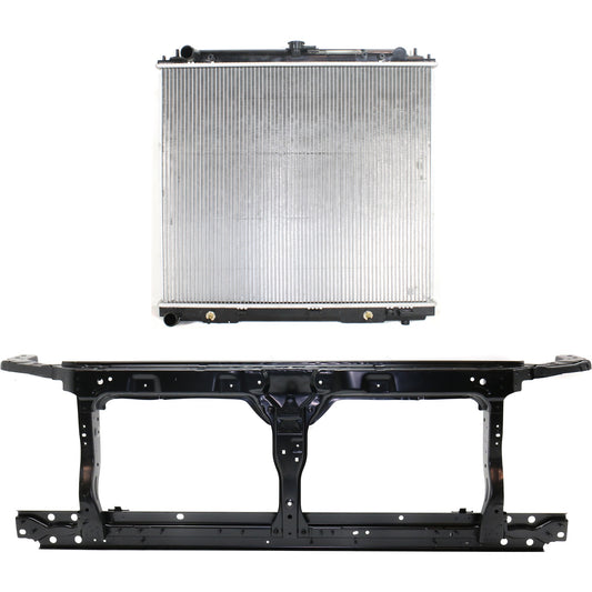 2-Piece Kit Radiator Support Assembly, 2.5L, 4Cyl Includes (1) Radiator and (1) Radiator Support