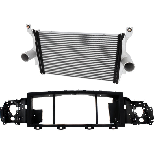 2-Piece Kit Intercooler Includes (1) Header Panel and (1) Intercooler