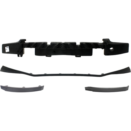 4-Piece Kit Front Bumper Absorber Includes (3) Valance and (1) Bumper Absorber