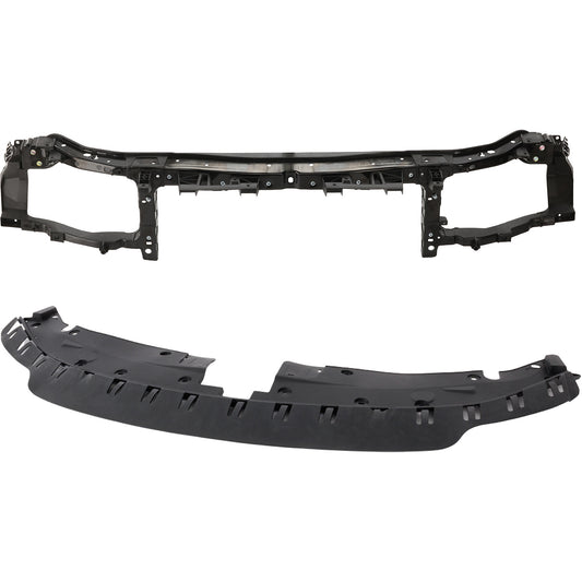 2-Piece Kit Radiator Support Upper Tie Bar Includes (1) Radiator Support and (1) Radiator Support Cover