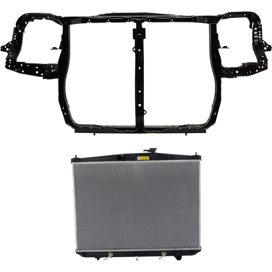 2-Piece Kit Radiator, 3.5L, 6Cyl Includes(1) Radiator and (1) Radiator Support