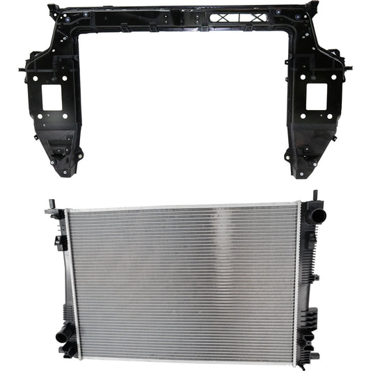 2-Piece Kit Radiator Support Assembly, 3.6L, 6Cyl Includes (1) Radiator and (1) Radiator Support