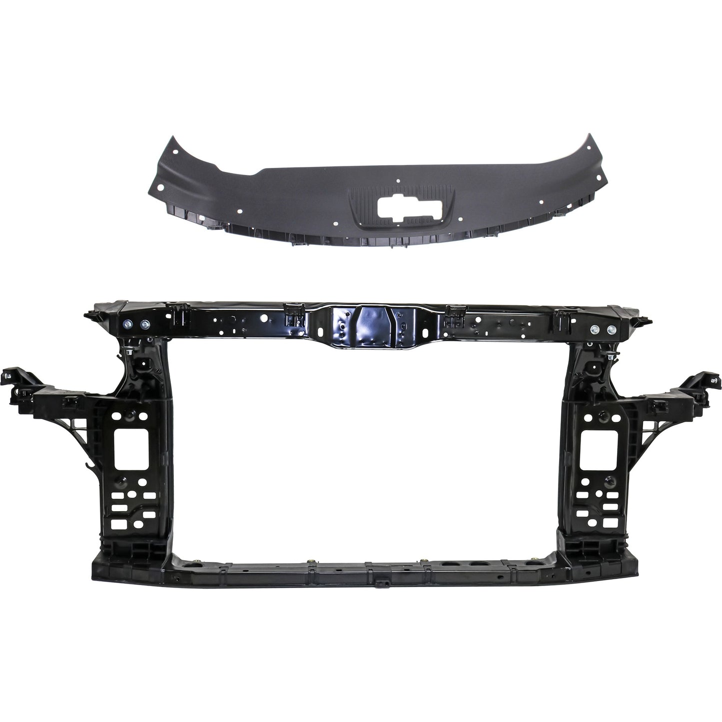 2-Piece Kit Radiator Support Assembly Includes (1) Radiator Support and (1) Radiator Support Cover