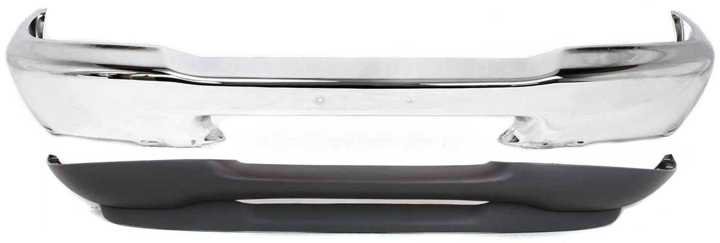 2-Piece Kit, Front Bumper, Chrome, Includes (1) Bumper and (1) Valance