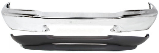 2-Piece Kit, Front Bumper, Chrome, Includes (1) Bumper and (1) Valance