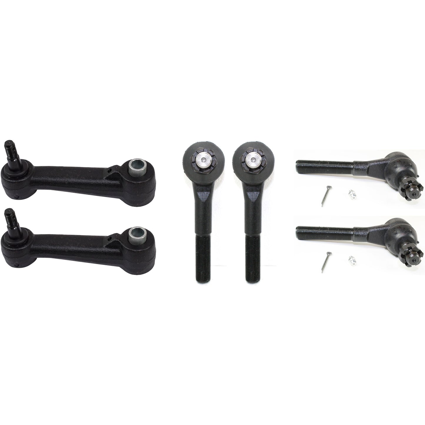 6-Piece Kit Idler Arm, Includes (2) Idler Arm and (4) Tie Rod End