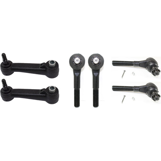 6-Piece Kit Idler Arm, Includes (2) Idler Arm and (4) Tie Rod End