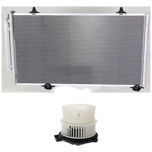 2-Piece Kit Blower Motor Includes (1) A/C Condenser and (1) Blower Motor