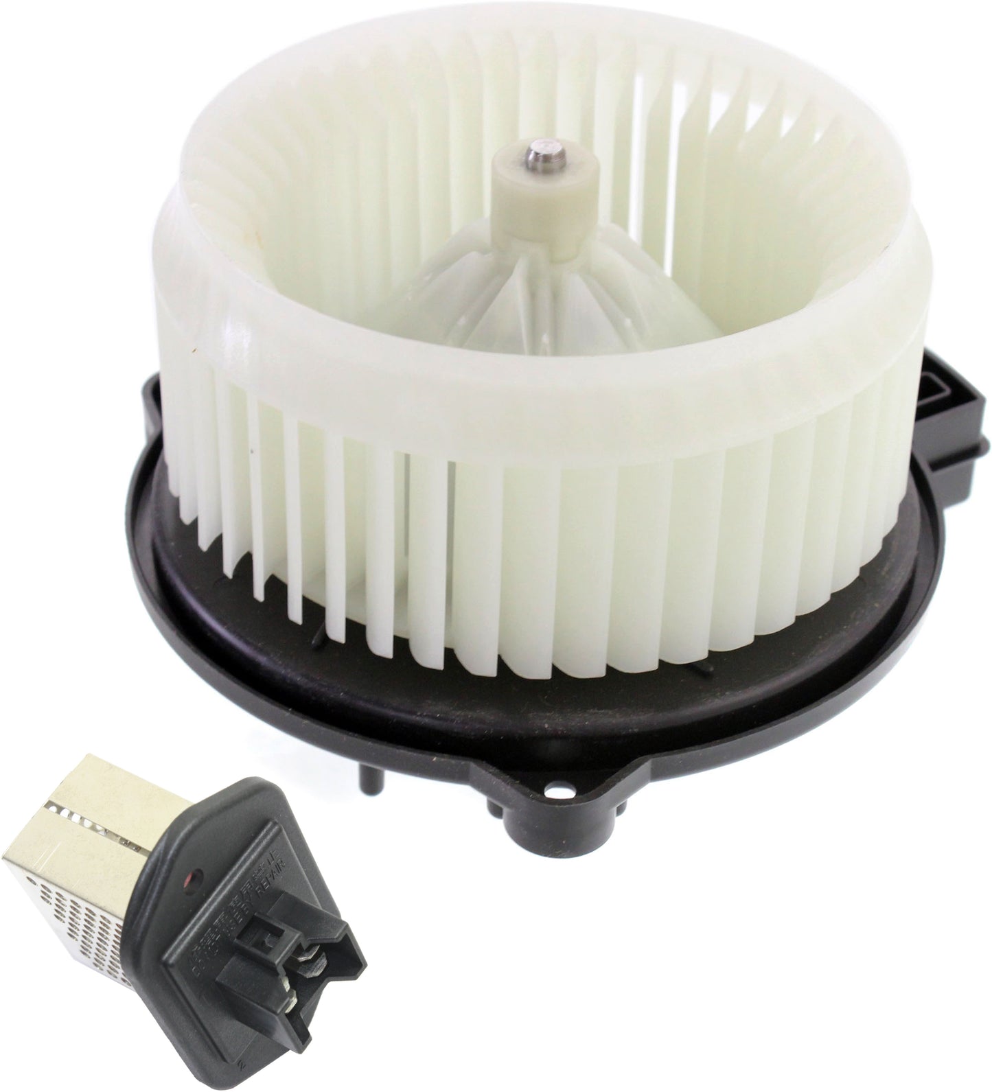 2-Piece Kit Blower Motor Includes (1) Blower Motor and (1) Blower Motor Resistor
