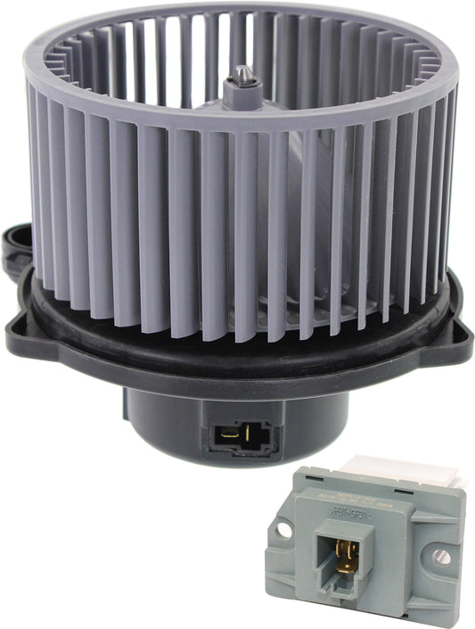 2-Piece Kit Blower Motor Includes (1) Blower Motor and (1) Blower Motor Resistor