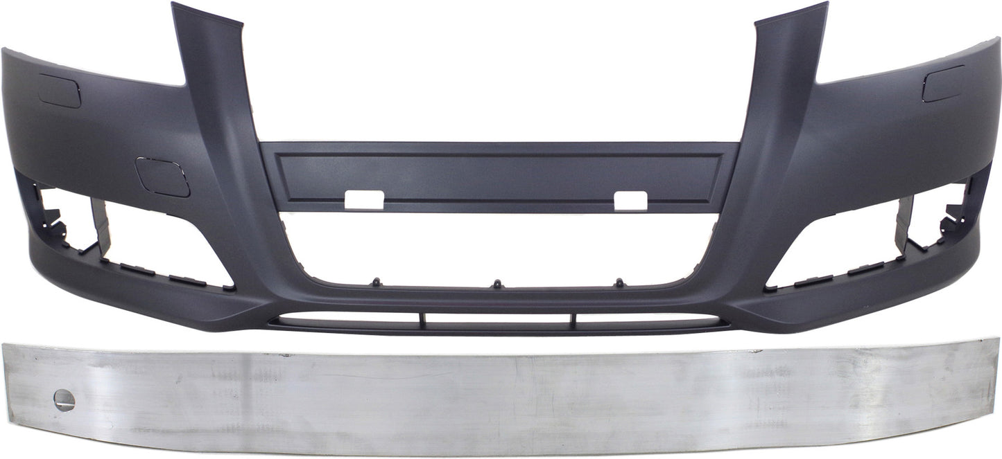 2-Piece Kit, Front Primed Bumper Cover, Includes (1) Bumper Cover and (1) Bumper Reinforcement