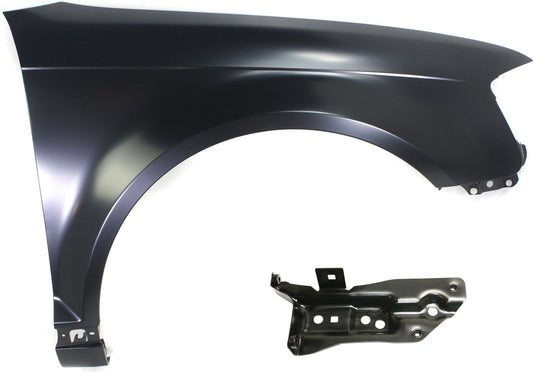 2-Piece Kit, Front, Passenger Side Fender, For Models Without Side Marker Light, Includes (1) Fender and (1) Fender Support
