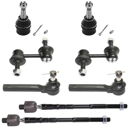 8-Piece Kit Front Sway Bar Link, Includes (2) Ball Joint, (2) Sway Bar Link, and (4) Tie Rod End