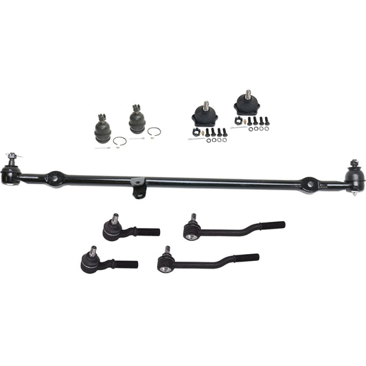 9-Piece Kit Front Center Link, includes (4) Ball Joint, (1) Center Link, and (4) Tie Rod End