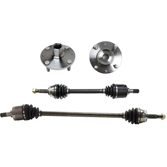 4-Piece Kit Front, Driver and Passenger Side Suspension Kit, Includes (2) Wheel Hub and (2) Axle Assembly
