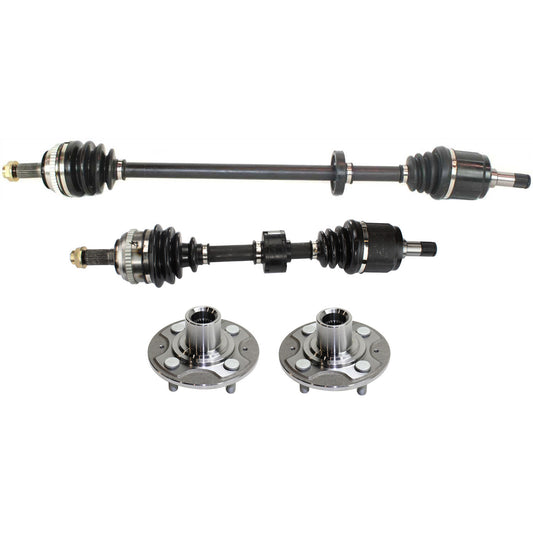 4-Piece Kit Front, Driver and Passenger Side Suspension Kit, Includes (2) Wheel Hub and (2) Axle Assembly