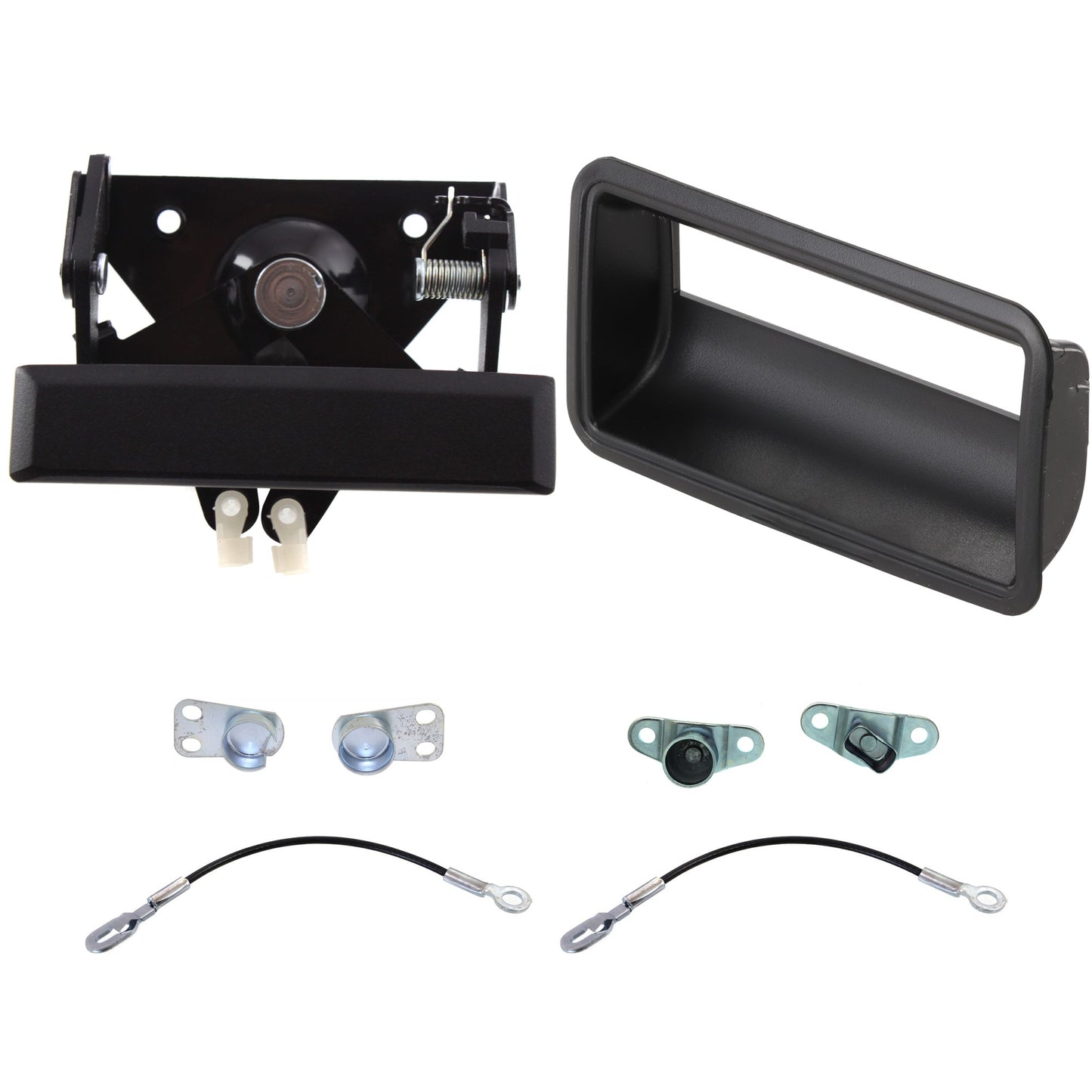 6-Piece Kit Driver and Passenger Side Tailgate Hinge, Includes (2) Tailgate Hinge, (2) Tailgate Handle and (2) Tailgate Cable