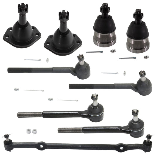 9-Piece Kit Front Center Link, includes (4) Ball Joint, (1) Center Link, and (4) Tie Rod End