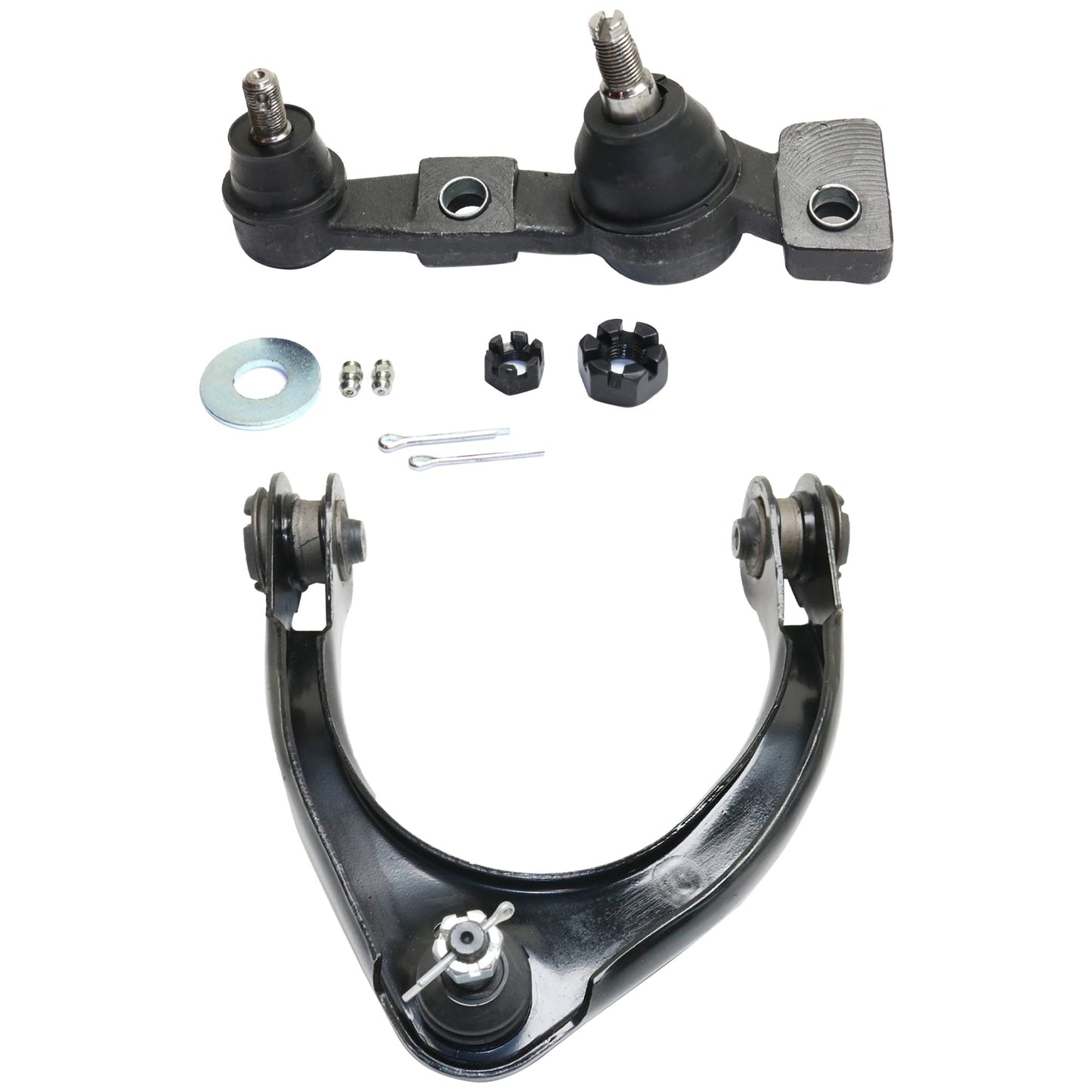 2-Piece Kit Front, Driver and Passenger Side Suspension Kit, Includes (1) Ball Joint and (1) Control Arm