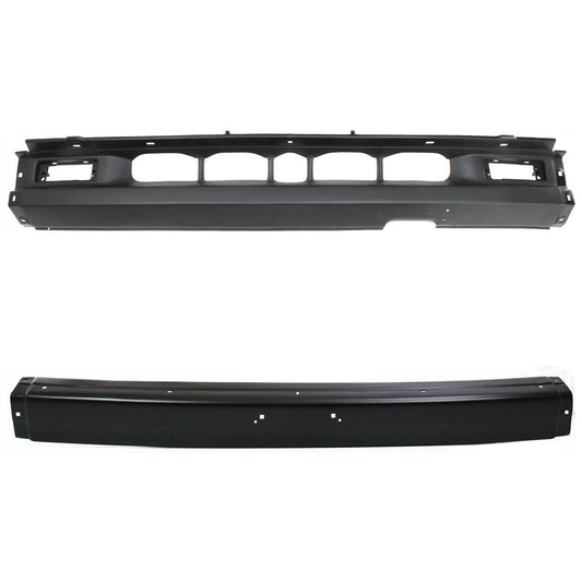 2-Piece Kit, Front Bumper, RWD, For Models Without Bumper End Caps, Painted Black, Includes (1) Bumper and (1) Valance
