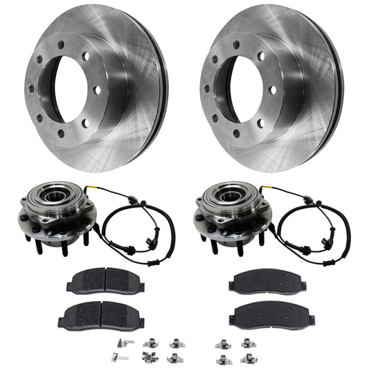 2-Wheel Set Front Wheel Hub,, 4WD, Includes (1) Brake Pad Set, (2) Brake Disc and (2) Wheel Hub