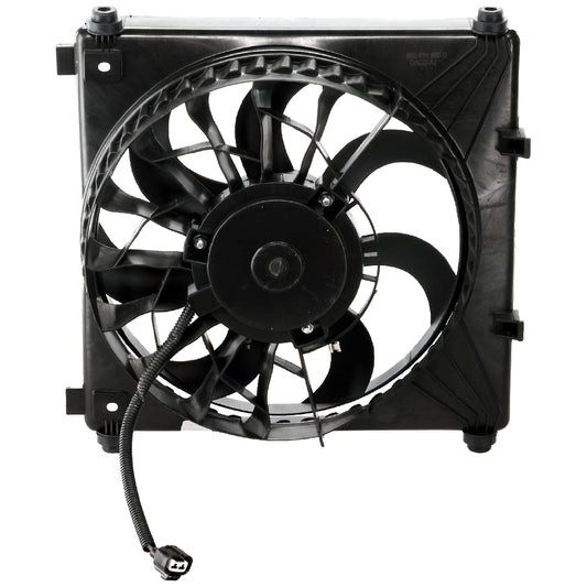 2-Piece Kit A/C Condenser, Includes (1) A/C Condenser and (1) Cooling Fan Assembly