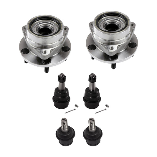 6-Piece Kit Suspension Kit, Includes (4) Ball Joint and (2) Wheel Hub