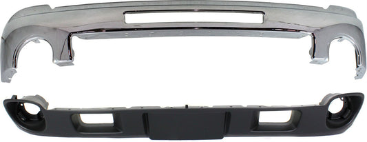 2-Piece Kit, Front Bumper, Chrome, Includes (1) Bumper and (1) Valance