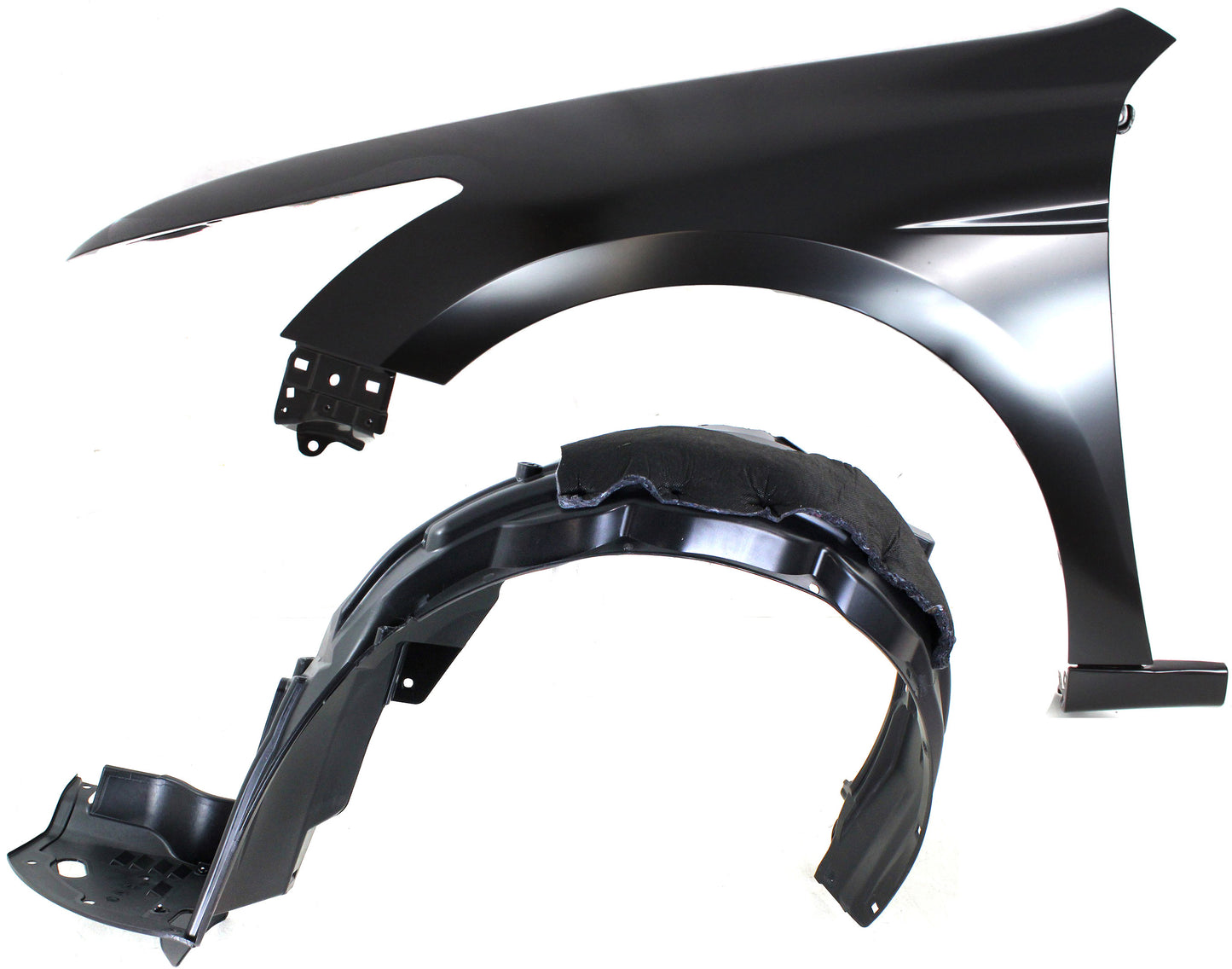 2-Piece Kit, Front, Driver Side Fender, Sedan, USA Built, Includes (1) Fender and (1) Fender Liner