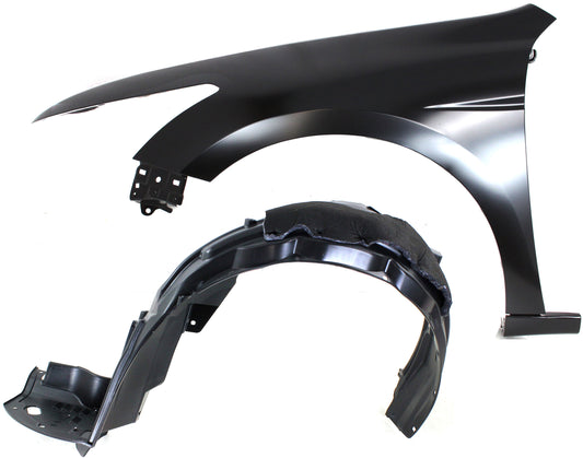 2-Piece Kit, Front, Driver Side Fender, Sedan, USA Built, Includes (1) Fender and (1) Fender Liner