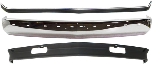 3-Piece Kit, Front Bumper, Chrome, Includes (1) Bumper, (1) Bumper Trim, and (1) Valance