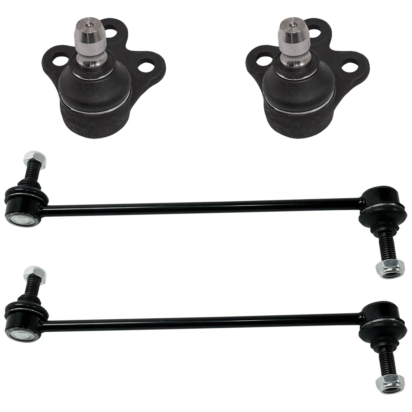 4-Piece Kit Front Suspension Kit, Includes (2) Ball Joint and (2) Sway Bar Link