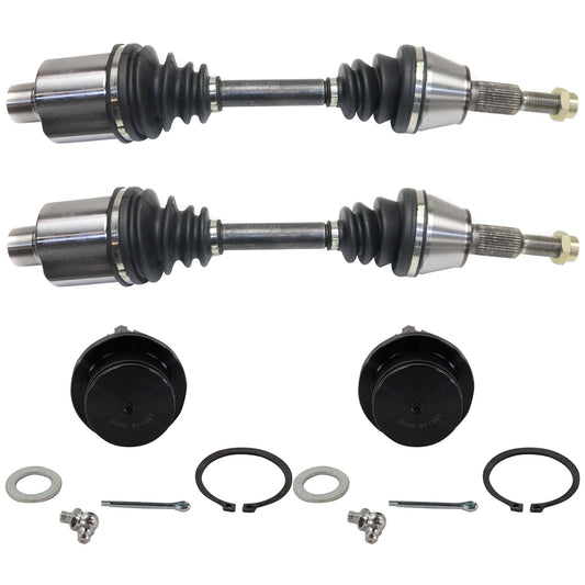 4-Piece Kit Front, Driver and Passenger Side Suspension Kit, Includes (2) Ball Joint and (2) Axle Assembly