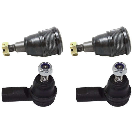 4-Piece Kit Front, Driver and Passenger Side Suspension Kit, Includes (2) Ball Joint and (2) Tie Rod End