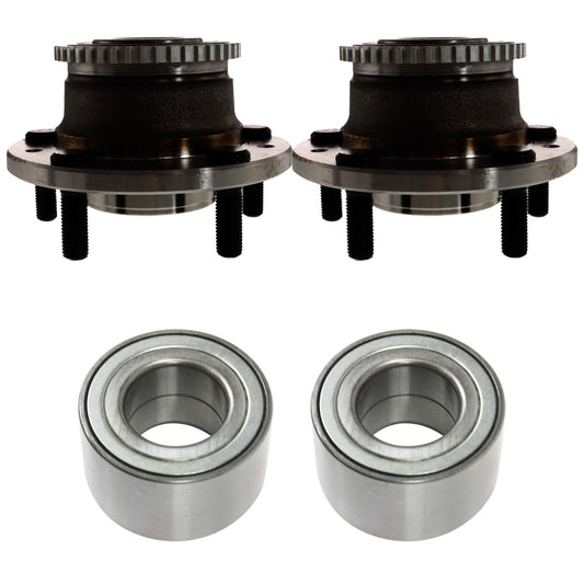 4-Piece Kit Suspension Kit, Includes (2) Wheel Hub and (2) Wheel Bearing