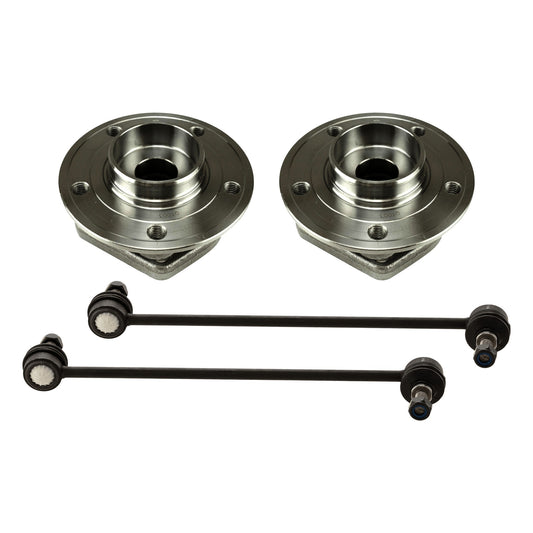 4-Piece Kit Front Suspension Kit, Includes (2) Sway Bar Link and (2) Wheel Hub