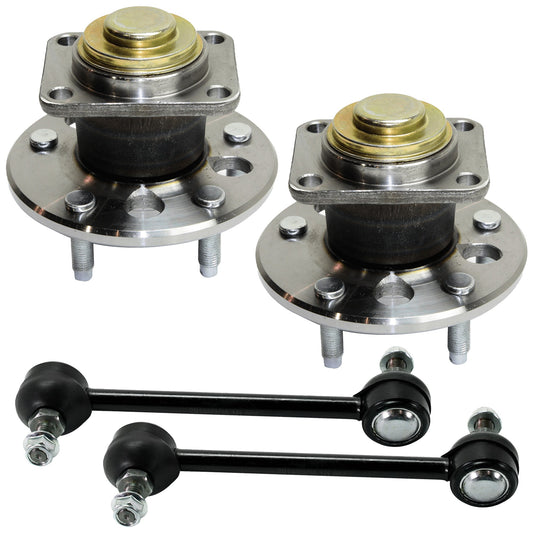 4-Piece Kit Rear Suspension Kit, Includes (2) Wheel Hub and (2) Sway Bar Link