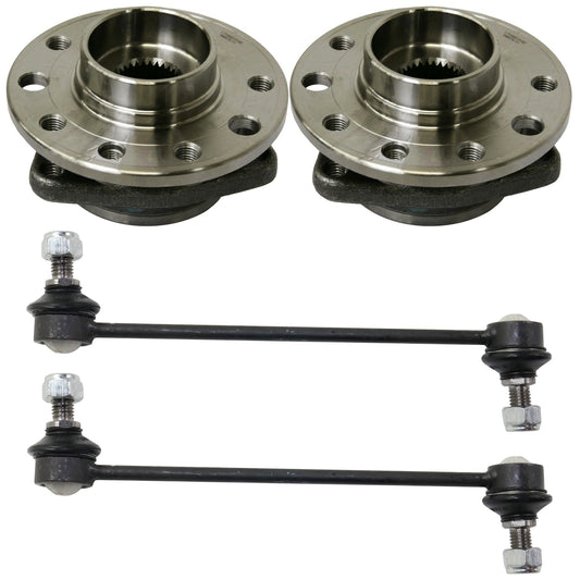 4-Piece Kit Front Suspension Kit, Includes (2) Wheel Hub and (2) Sway Bar Link